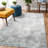 Washable Hallway Rug - Rugs Modern Stain Resistant Indoor Mat Rug for Laundry, Bedroom Non Slip Rubber Backing Thin Super Soft Room Decor Floor Carpet Grey-1615312486