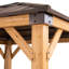 2,7 m x 2,7 m Pavillon Muscotah aus Massivholz