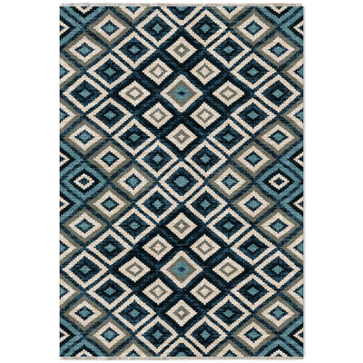 Tapis rectangulaire Zyir avec envers antidérapant
