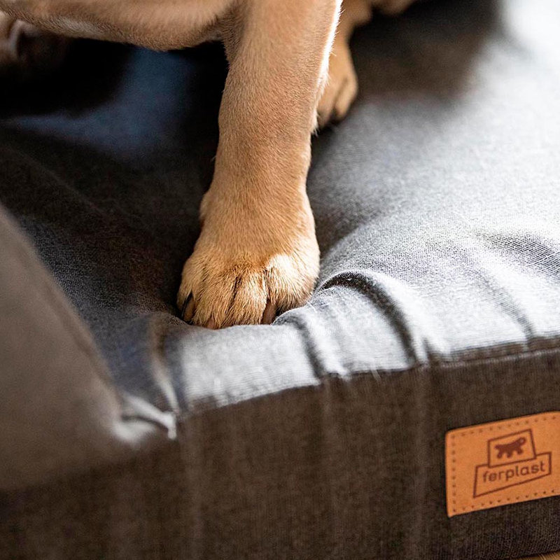 Ferplast Beddings Orthopedic Cotton Pet Bed, 22.5cm H x 73cm W x 73cm D