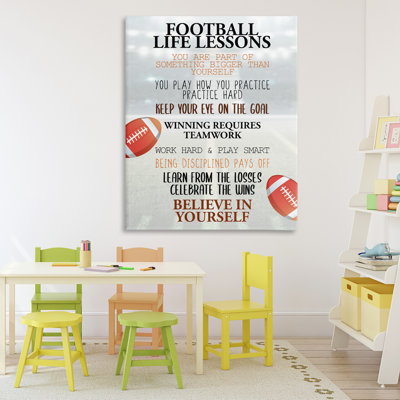 Football Football Lessons, conception de Kim Allen