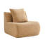 Armless Sofa W/Pillow Teddy Fabric-1187123731