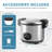 Aroma 30-Cup (Uncooked) / 60-Cup (Cooked) Rice Cooker, Large Capacity 14 Qt, Stainless Steel Exterior