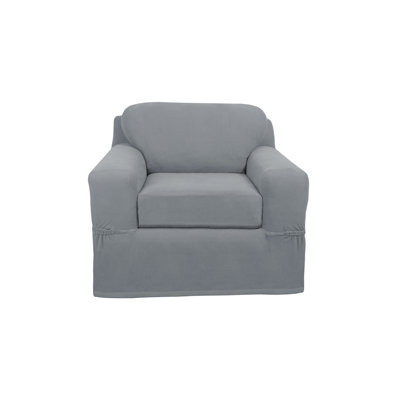 Ultra-Soft Stretch Box Cushion Armchair Slipcover
