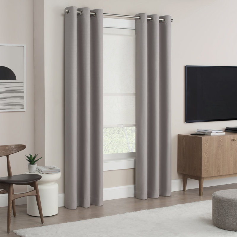 Room Darkening Roller Shade, White, 45"W x 72"L