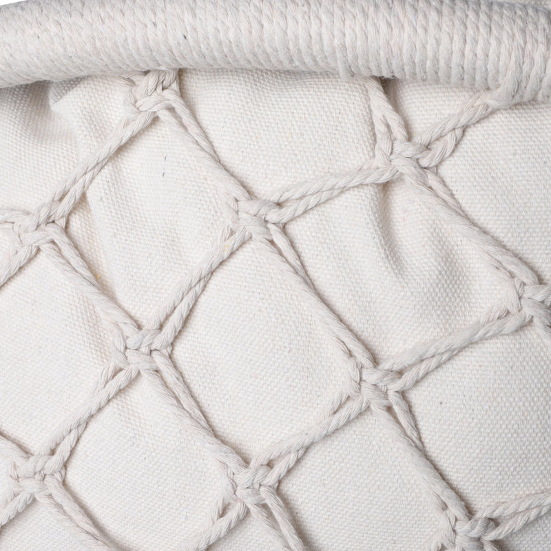 Balancelle Hammmmock pour balançoire en macramé Swing Max de 330 lb pour intérieur et extérieur avec coussin