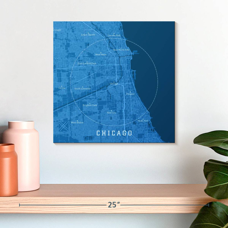 Aliaz Blue Chicago Map