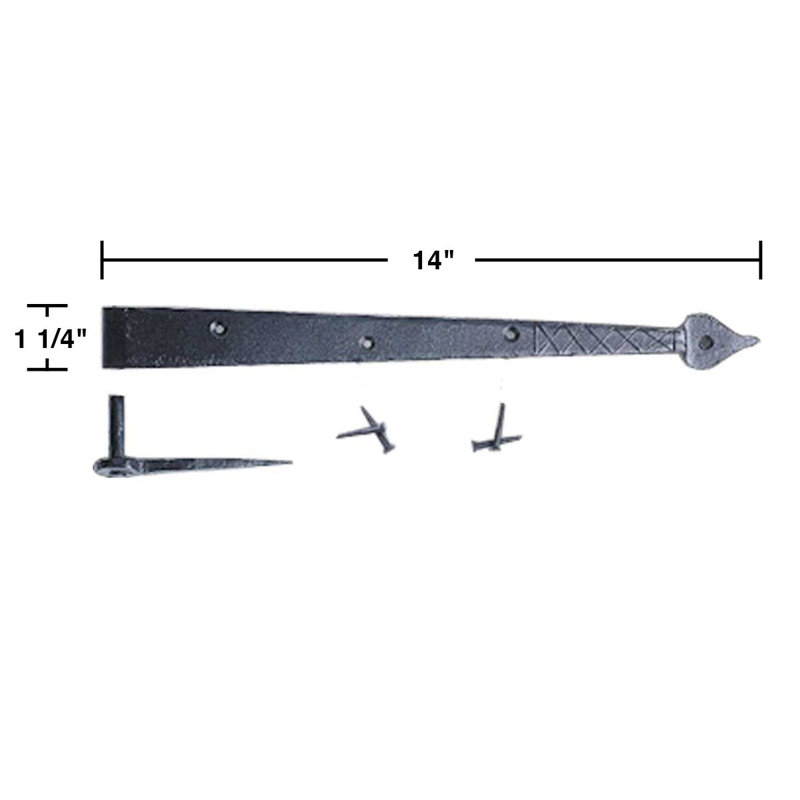 Charnière de porte simple h 1,25 po x l 1 po