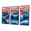 Beach Pottery in Pink and Blue Tones II - ensemble d'art mural de poterie de plage-107181348-107181367