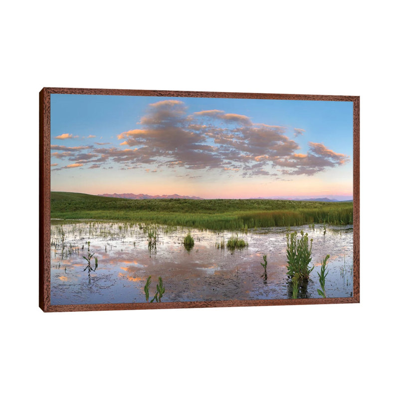 Reflection Of Clouds In The Water, Arapaho National Wildlife Refuge, Colorado by Tim Fitzharris - Gallery-Wrapped Canvas Giclée on Canvas