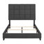 Lit plateforme tapissier Squares