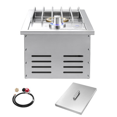 Single Grilling Side Burner for Outdoor 17,000BTU Propane & Natural Gas
