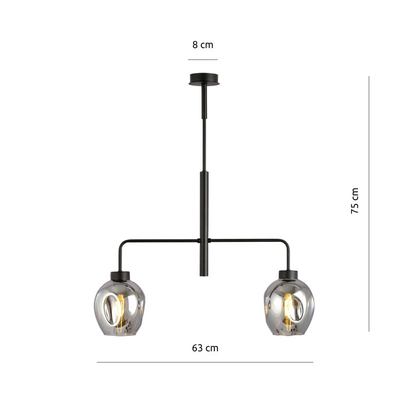 Medan 2 - Light Sputnik Chandelier, Graphite