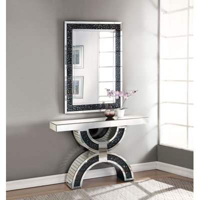 Rae 47'' Glass Top Console Table