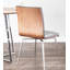 Chaise pivotante en similicuir Maxwell avec dossier en bois-1493236458