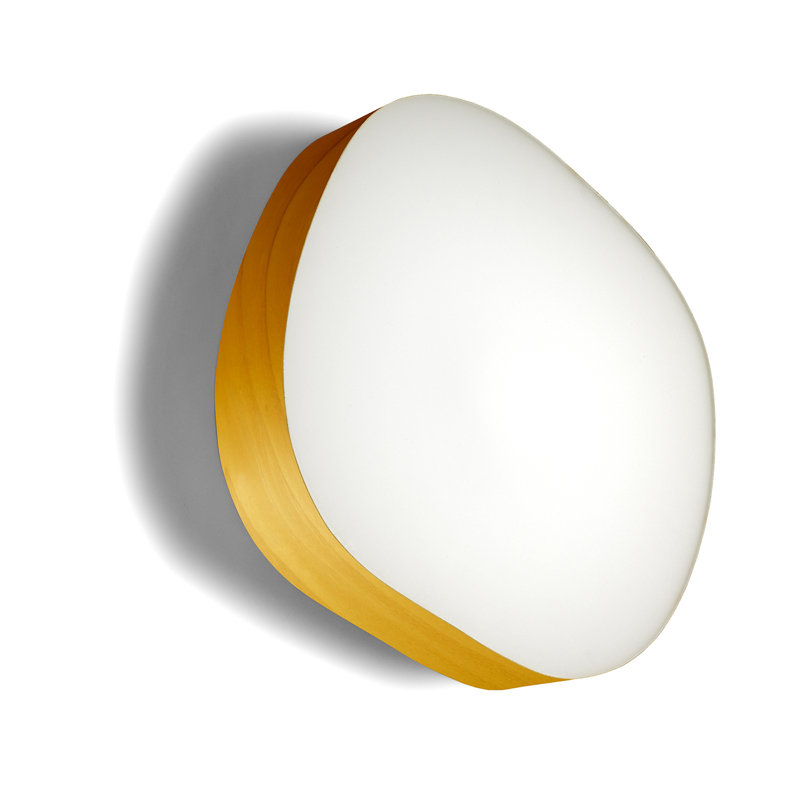 Guijarro LED Flush Mounted Sconce, Yellow, 2700K LED, 16.1" H x 14.9" W x 3.7" D