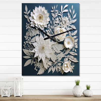 Janele - Floral Bouquet Wall Clock