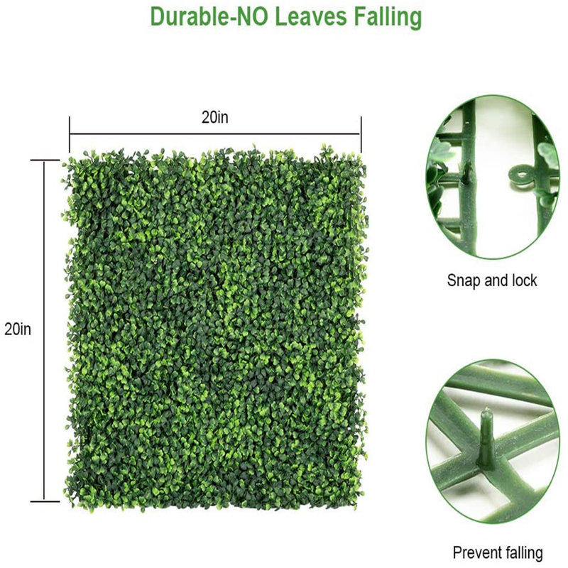 Herbe de buis artificielle 1 pièce de 1,97 po Howell