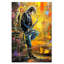Musician With Saxophone - Wrapped Canvas Print-1098322938