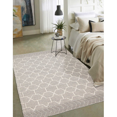Tapis gris Sienna 5 pi x 7 pi 9 po