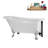 58" Streamlin Clawfoot Tub,Tray,Drain, Clawfeet-101628928-102219862