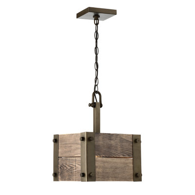 Luminaire suspendu rectangulaire simple à 1 lumière Harworth
