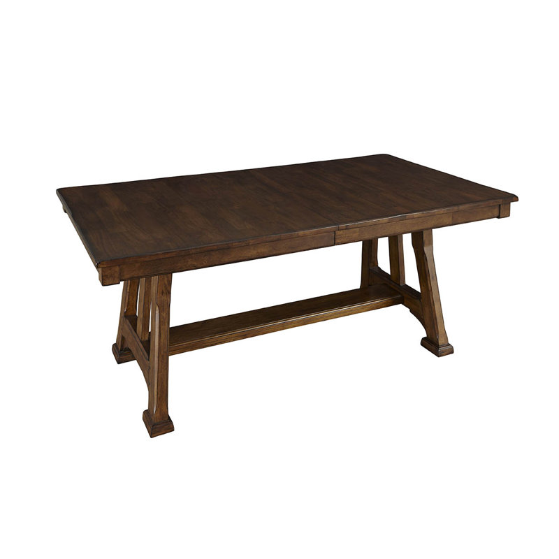 Billings Extendable Butterfly Leaf Trestle Dining Table