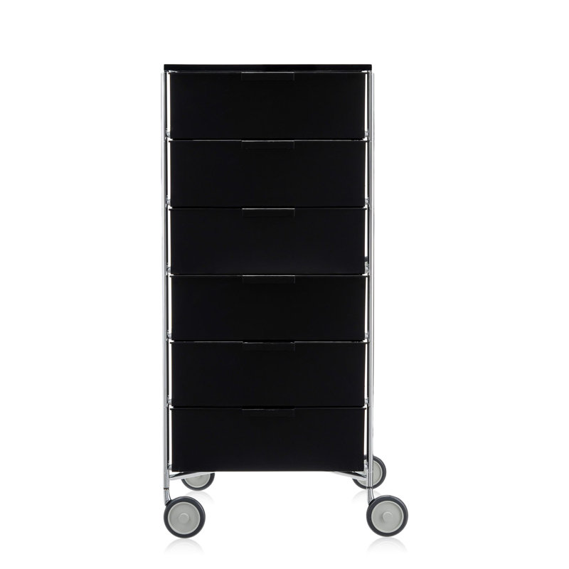 Mobil Drawer Storage, 3 Hi, With Wheels, Translucent Cobalt