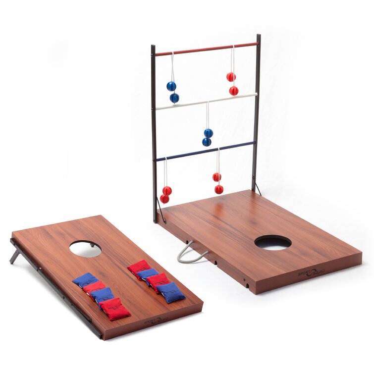 Cornhole Game Set 4x2 Unisex Natural Wood Cornhole Boards and 8 Cotton Bean  Bags | eBay