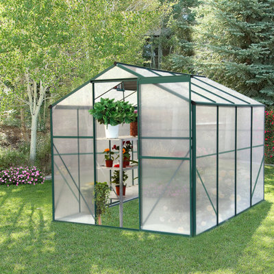 Serre, serre de jardin à plante robuste de 6 pi x 8 pi pour la cour / l'extérieur
