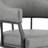 Jarmila Swivel Tilt Rolling Dining Chair with Matte Black Iron and Vintage Gray Faux Leather