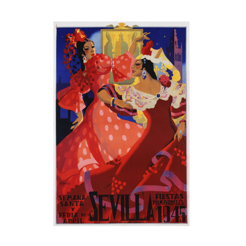 Art sur toile, Marcus Jules Seville Spring, H 12 po x l 19 po