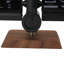 Horloge de bureau rétro numérique à affichage numérique 24 heures, mécanique à piles, avec socle en noyer noir.