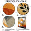 Orange et noir Boho Desert Retreat - Botanicals, reproduction d'art sur toile, botanique orange-445816994-445816995-445817003