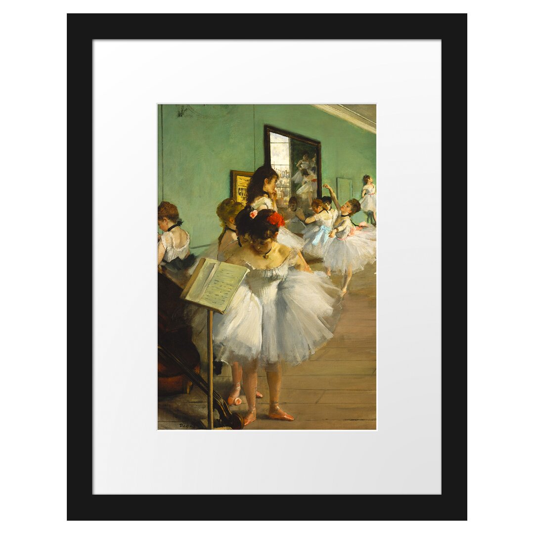 Gerahmter Kunstdruck The Dance Lesson von Edgar Degas