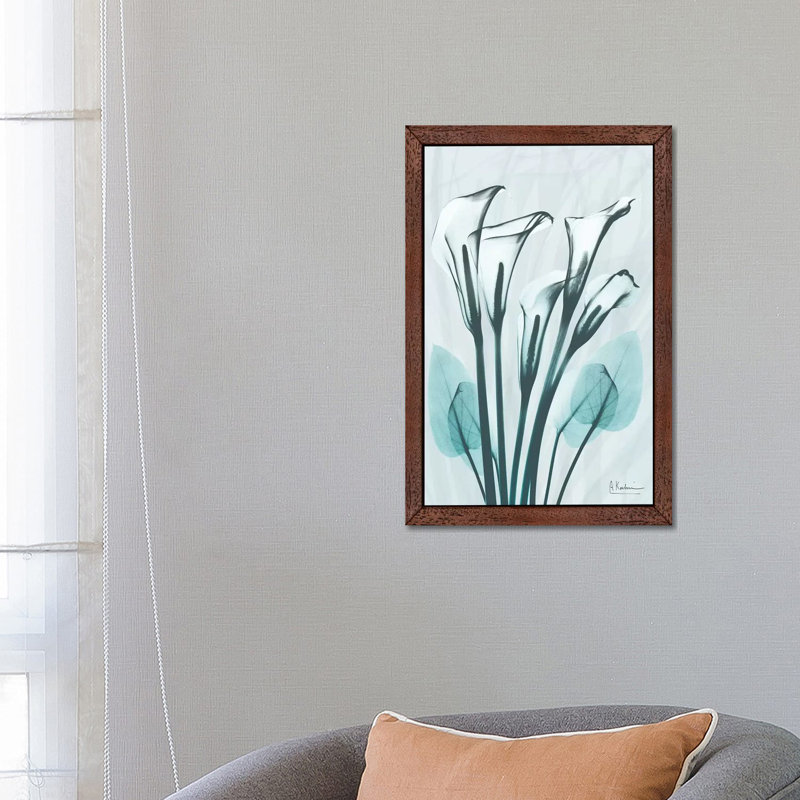 Calla Lily Crystalis I 1 Piece Painting on Canvas, 152.5 cm H x 101.5 cm W, Brown Floater Framed
