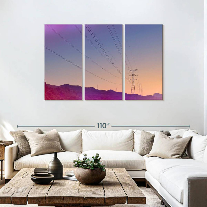 Lilie Power Lines, 48" H x 74" W