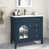 Bleu + lavabo + 1 porte