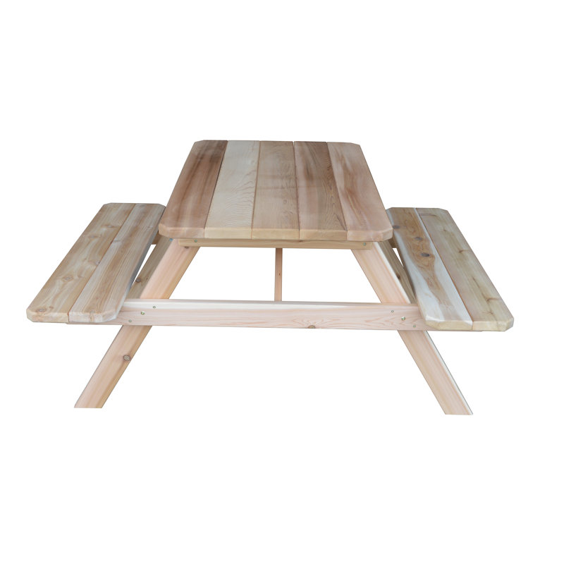 Table de pique-nique Amedee, Brut, H 60 po x L 55 po x l 30 po