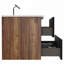 Meuble-lavabo mural avec lavabo intégré en céramique avec trop-plein, grand meuble-lavabo flottant de rangement pour salle de bain moderne, pré-assemblé-115688495-115688496
