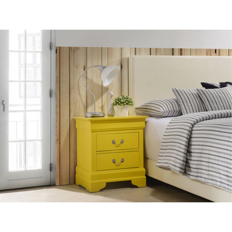 Table de chevet Nanhey, Jaune