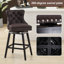 Solid wood swivel stool-354356426-354356424