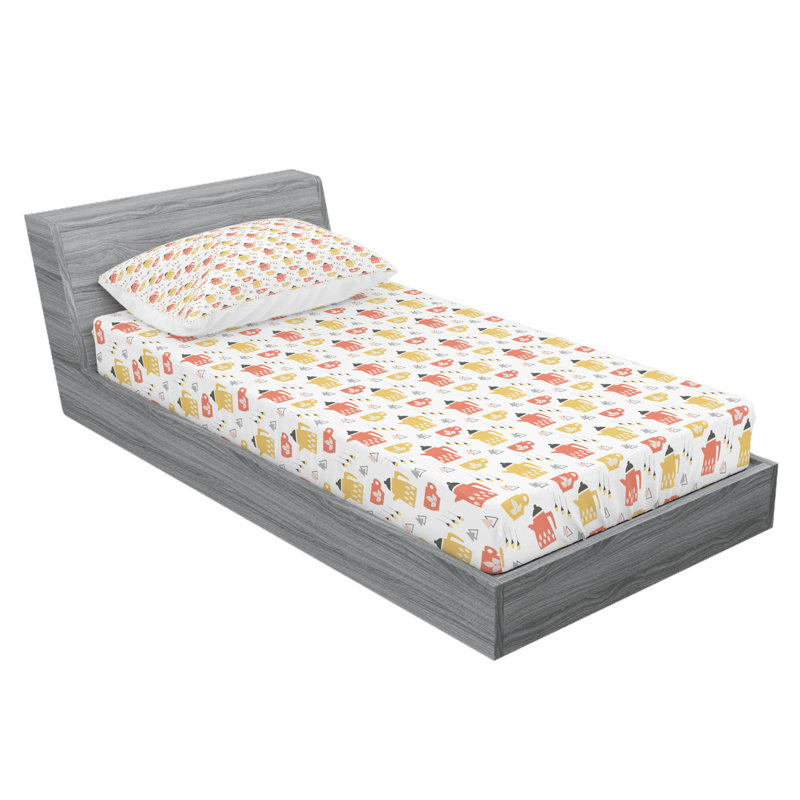 Scandinavian Microfiber Sheet Set, Twin XL Sheet Set with Fitted Sheet