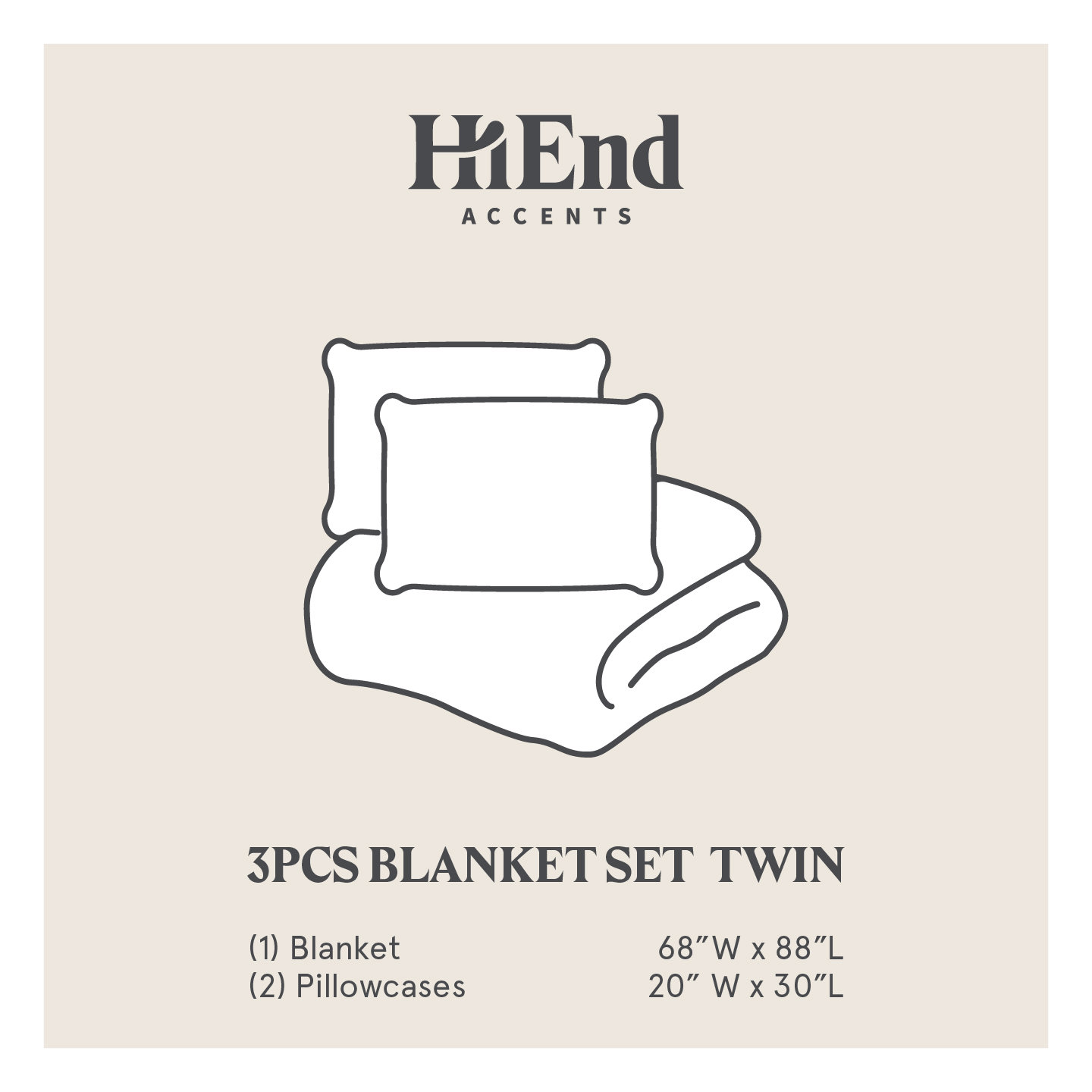Cotton Voile Throw Blanket, Twin, Sable