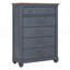 5-Drawer Chest, No Assembly Required, Corduroy Blue Finish