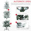 Grand arbre de Noël artificiel enneigé 6 pi avec 477 branches de neige