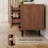 Modern TV Stand With Drawers & Open Shelves – Walnut Finish