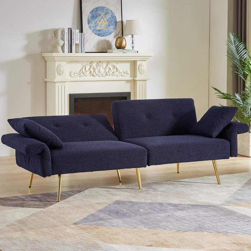 Canapé-lit d'appoint rembourré Modern Modern, Ourson bleu foncé