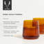 Aurora Amber Cocktail Tumblers