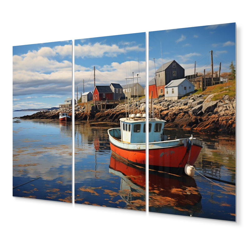 Canada Coastal Harmony II - Transport, impression d'art mural en métal